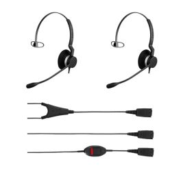 2er Pack Jabra BIZ 2300 Mono QD +  jabra Y-Kabel mit Stummschalttaste