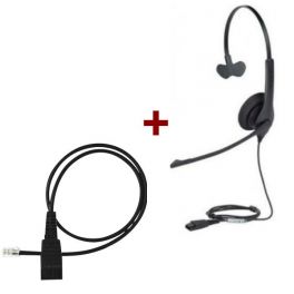 Jabra BIZ 1500 Mono + Standard-Telefon-Anschlusskabel