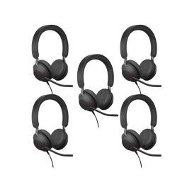 5er PackJabra Evolve2 40 USB-C/A MS Stereo SE fürs Büro