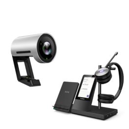 Yealink Prokit: UVC30 Webcam + WH66 DECT-Headset mit optonalem Qi-Ladegerät