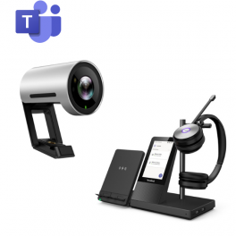 Yealink Prokit: UVC30 Webcam + WH66 DECT-Headset mit optonalem Qi-Ladegerät