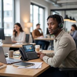 Yealink T88W mit Headset WH68 UC-Workstation