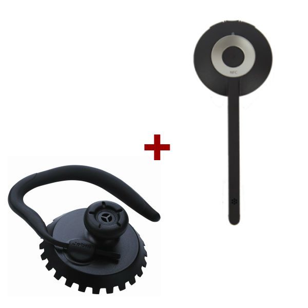 Pack: Ersatz-Headset für Jabra PRO 9xx + Ohrbügel