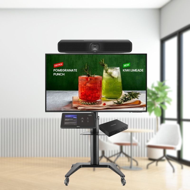 Pack Logitech MTR Windows Huddle Room mit Rollwagen