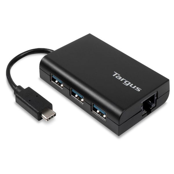 USB-C-Hub mit 3 USB-A- und Gigabit-Ethernet-Anschlüssen