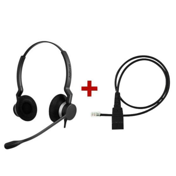 Jabra BIZ 2300 Mono + QD-Kabel für Siemens OpenStage Telefone