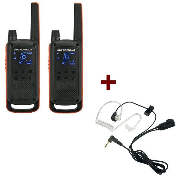 2er Set Motorola Talkabout T82 + 2 Bodyguard Kits