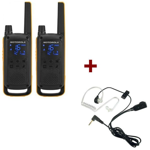 2er Set Motorola TLKR T82 Extreme + 2 Kits Bodyguards