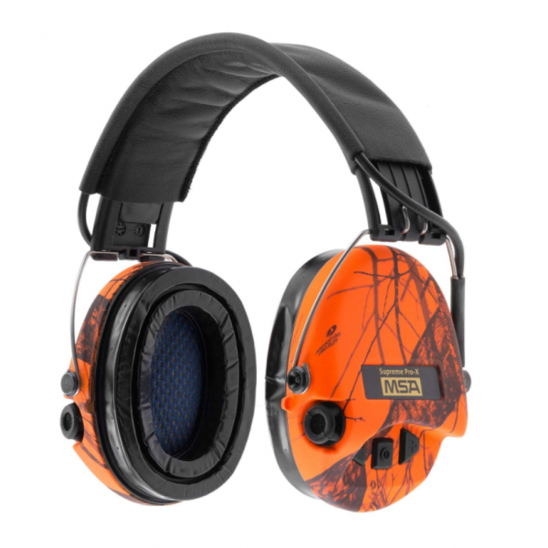 MSA Supreme Pro-X mit Kopfbügel, Gel-Pads & LED - orange