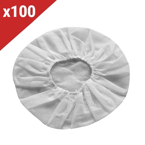 100 hygienische Baumwollüberzüge für Headsetohrpolster