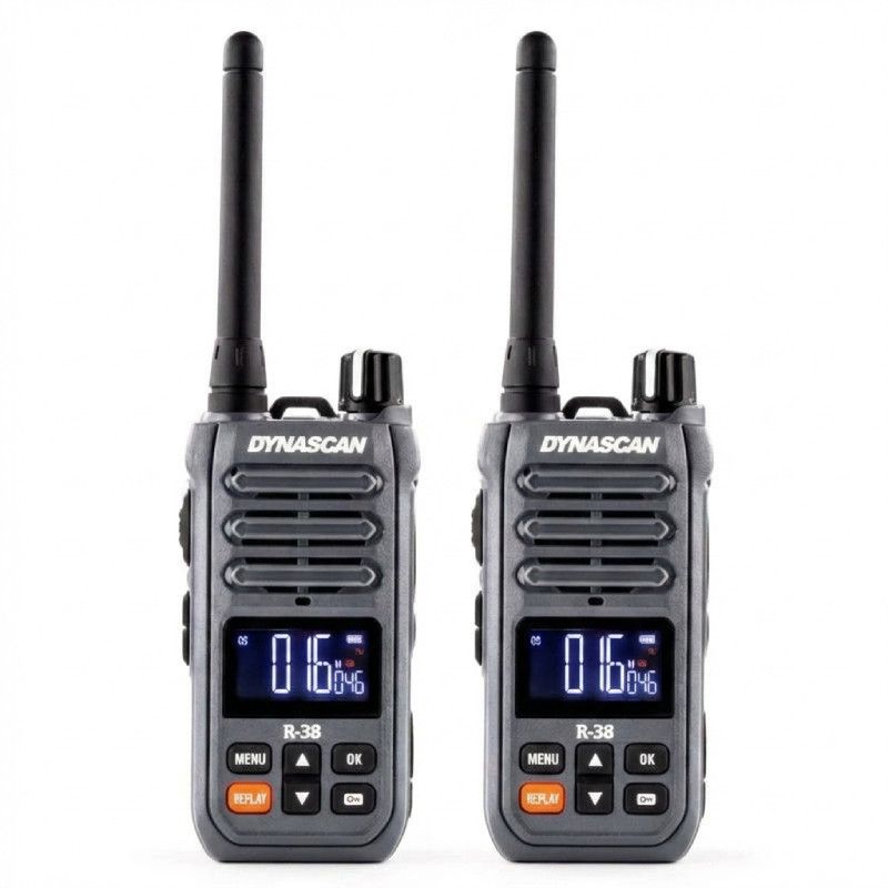 2er Pack PMR446 Dynascan R38 Walkie Talkies