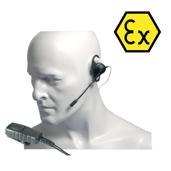 Ohrhörer - Stäbchenmikrofon für Entel HT-Funkgeräte