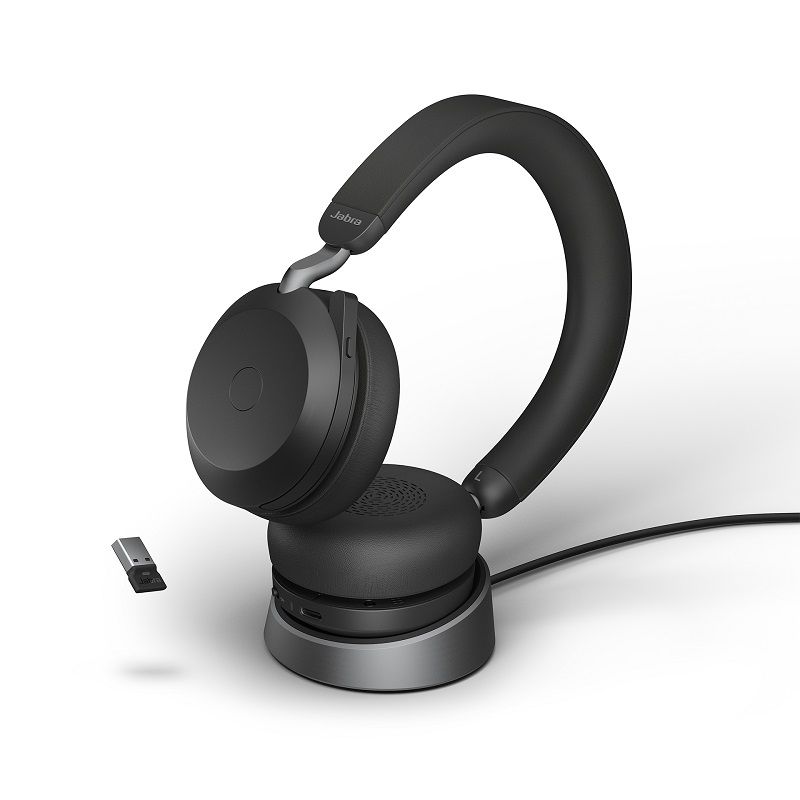 Jabra Evolve2 75 USB-A UC + Ladestation