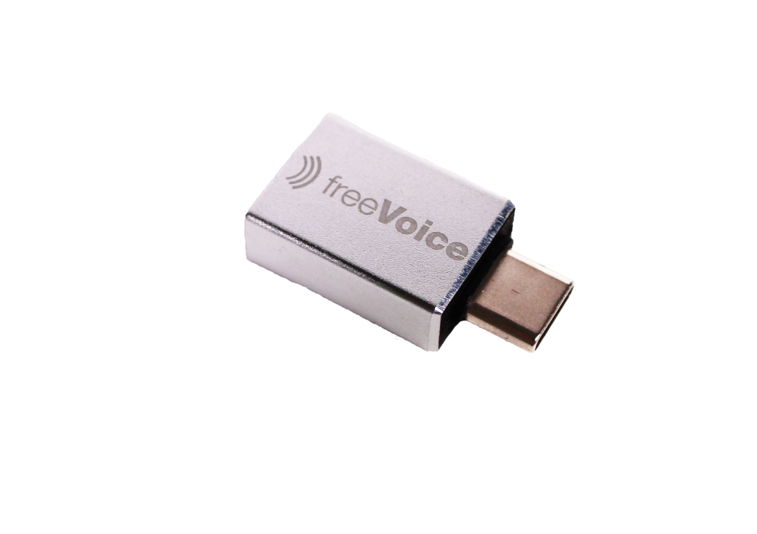 freeVoice Connect 102 USB Adapter - USB-A->USB-C