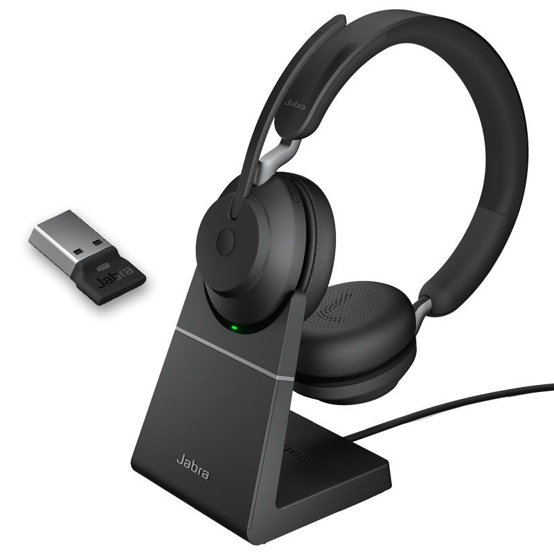 Jabra Evolve2 65 USB-A UC Duo mit Basis