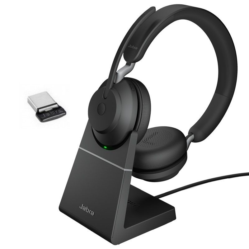 Jabra Evolve2 65 USB-C UC Duo mit Ladestation