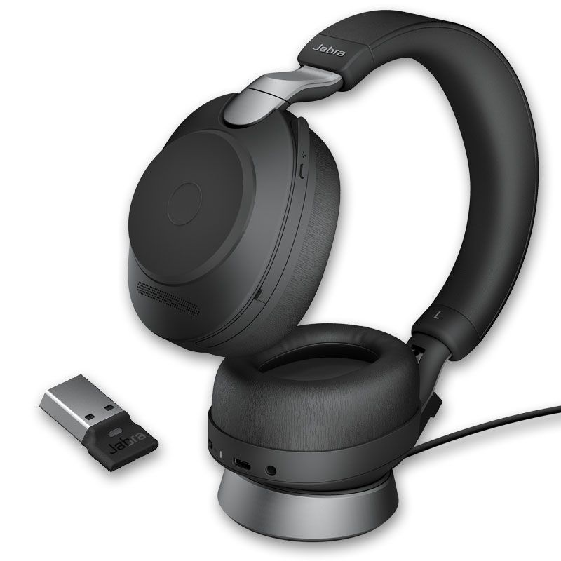 Jabra Evolve2 85 Link380a UC Stereo mit Ladestation - schwarz