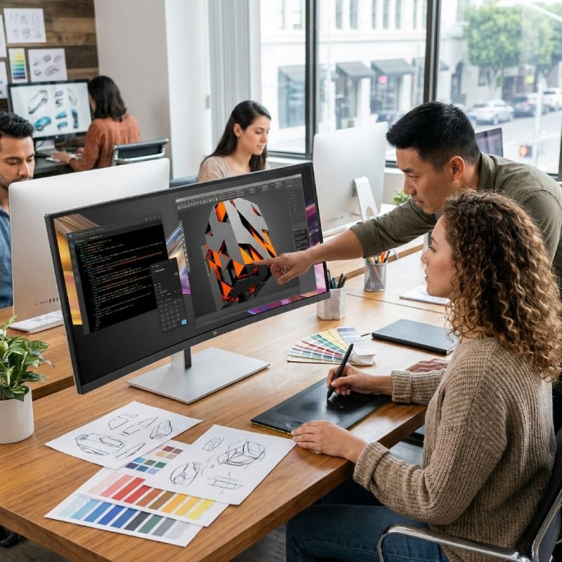 HP Series 7 Pro 738pu 37,5-Zoll Curved-Monitor mit Thunderbolt 4