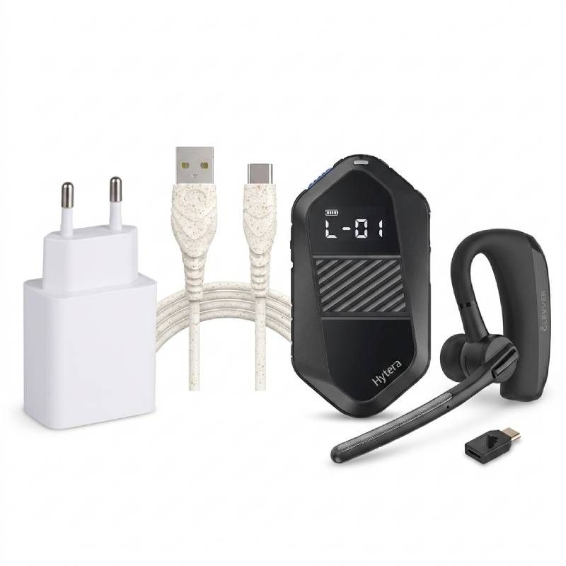 Hytera S1e-Funkgerät-Set mit Ladegerät + Cleyver-Headset