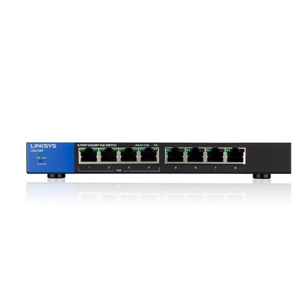 Linksys LGS108P 8 PoE-Anschlüsse