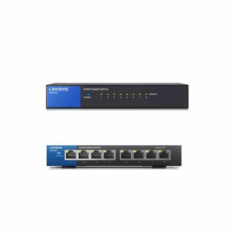 LINKSYS LGS108 mit 8 Anschlüssen