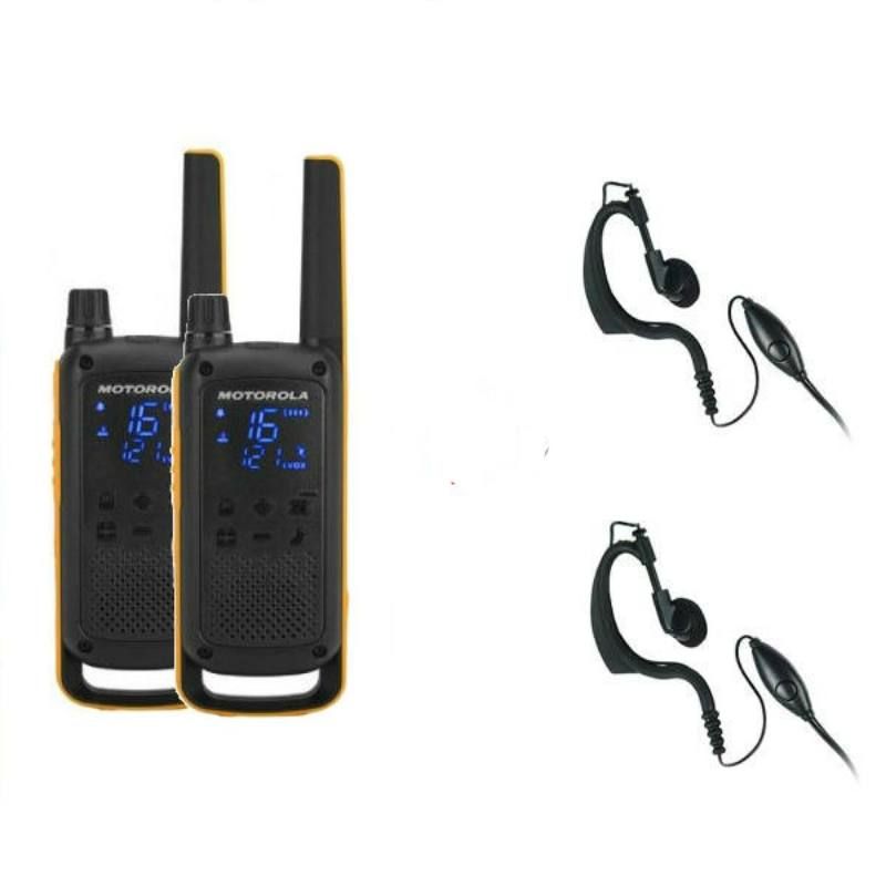 2er Set: Motorola TLKR T82 Extreme + 2 Ohrbügel/-Freisprechkits