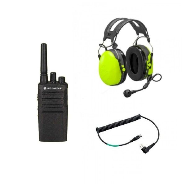 Motorola XT420 mit PELTOR Gehörschutz + 3M FLEX-Kabel