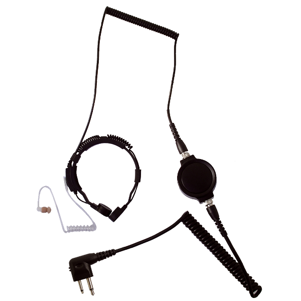 Motorola Headset mit Kehlkopfmikrofon für 2 Pin-Funkgeräte