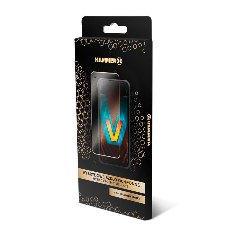 Hybrid-Hartglas-Displayschutz für Hammer Iron V