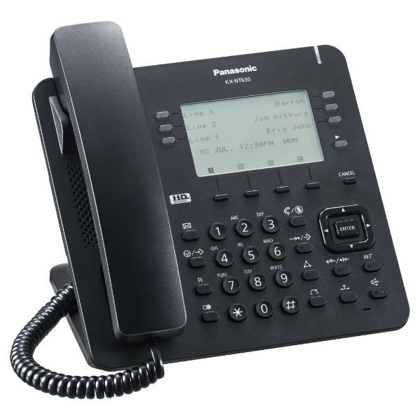 Panasonic IP-Telefon KX-NT630 Schwarz