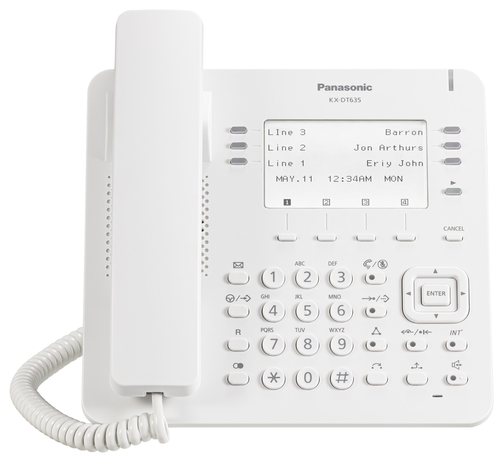 Panasonic-Festnetztelefon KX-DT635 - Weiß