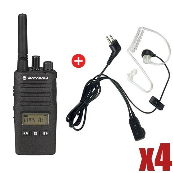 4er Pack Motorola XT460 + 4 Bodyguard Freisprech-Kits 