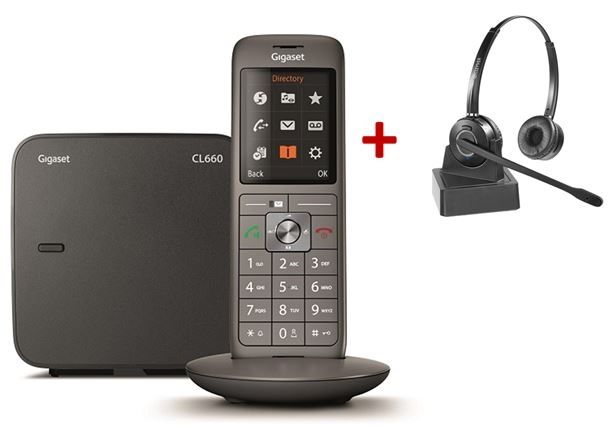 Gigaset CL660 (EU-Version) + kabelloses Duo-Headset