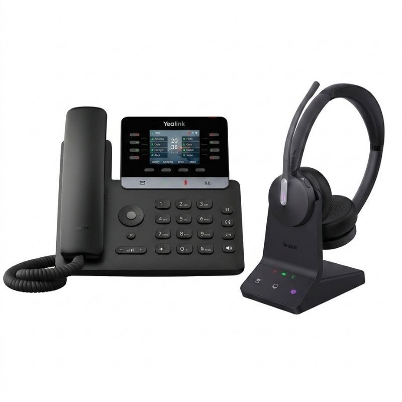 Pack Yealink T73U IP-Telefon + Yealink WH64 Duo-Headset