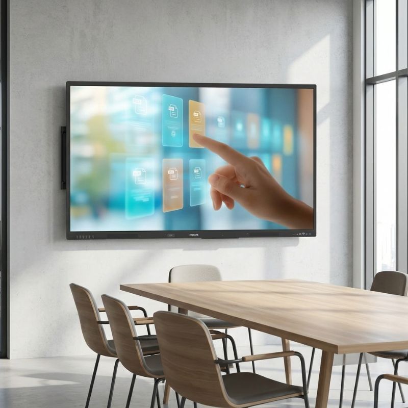 Pack Philips E-Line 65BDL4252E 65-Zoll-Touchscreen + Wandhalterung B-Tech BT8441