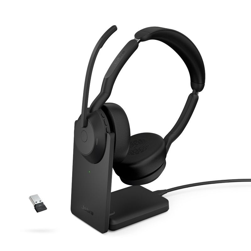 Jabra Evolve2 55 Stereo UC mit USB-A Dongle + Ladestation