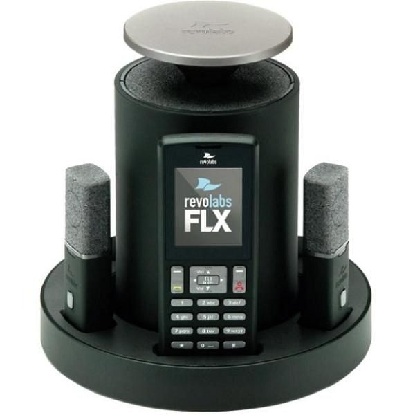Revolabs FLX 2 VoIP mit 2 omnidirektionalen Tisch-Mikrofonen