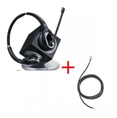 Pack für Snom: Sennheiser DW Pro 2 ML + EHS-Kabel