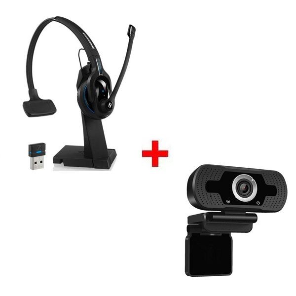Sennheiser MB Pro 1 UC ML + Webcam USB HD Desktop