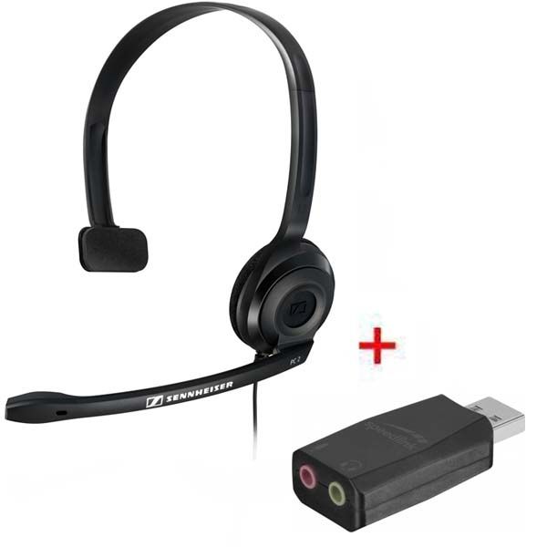 Pack: Sennheiser PC 2 Chat +  VIGO USB-Adapter