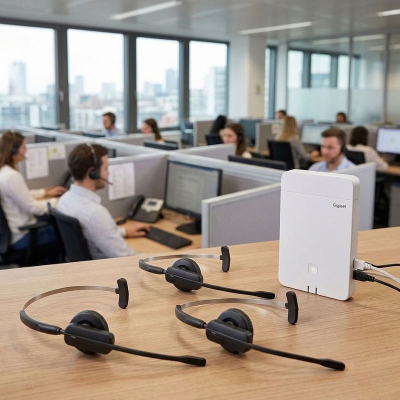 3er-Pack Gigaset CH21D PRO mit Gigaset N670 DECT IP