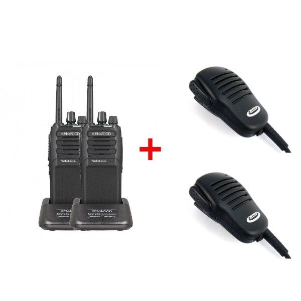 2er Pack Kenwood TK3701DE + 2 Lautsprechermikros