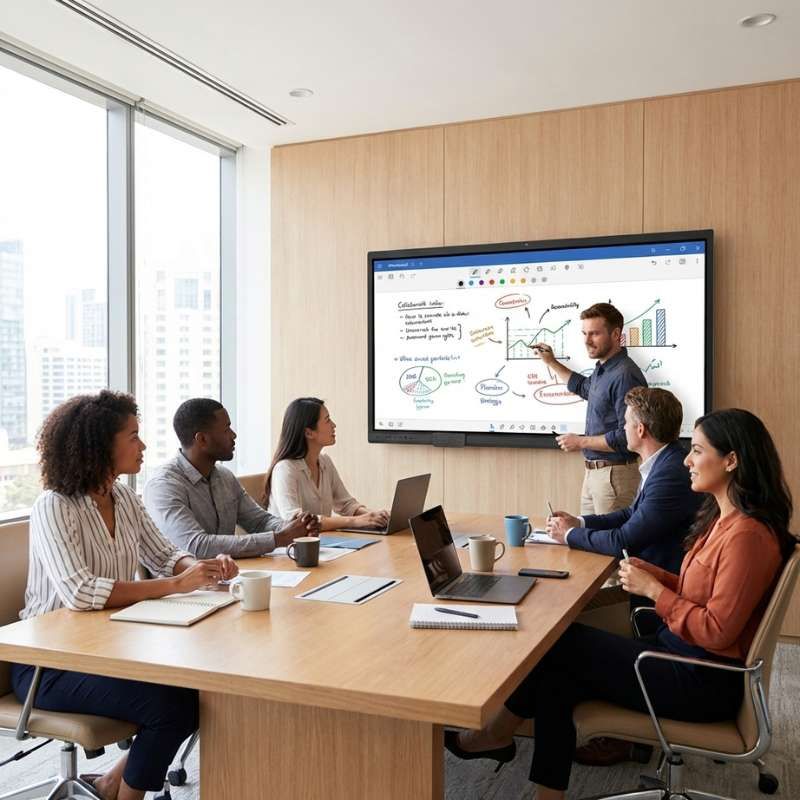 Innex EU75 Interaktiver 75-Zoll-4K-Bildschirm mit Google EDLA