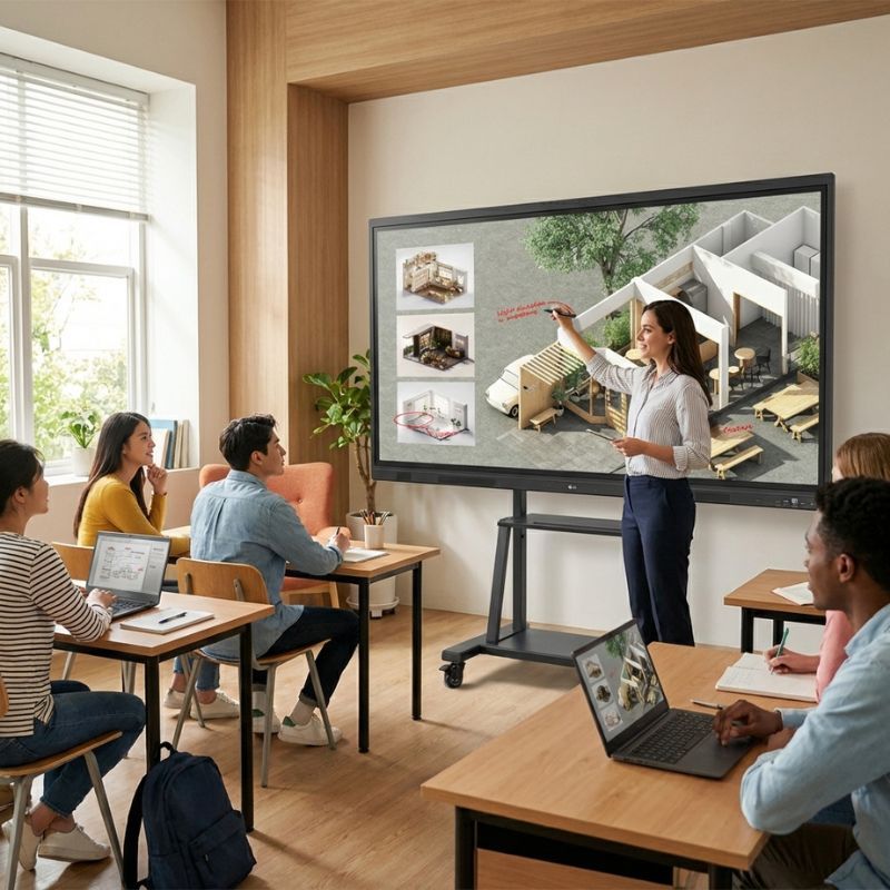 LG CreateBoard TR3DQ Interaktiver 55-Zoll UHD Monitor