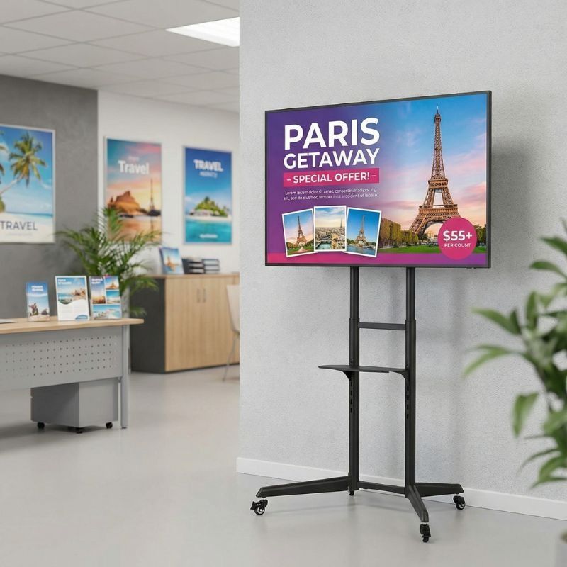 Pack NEC MultiSync E658 65" +  Neomounts FL50-550BL1