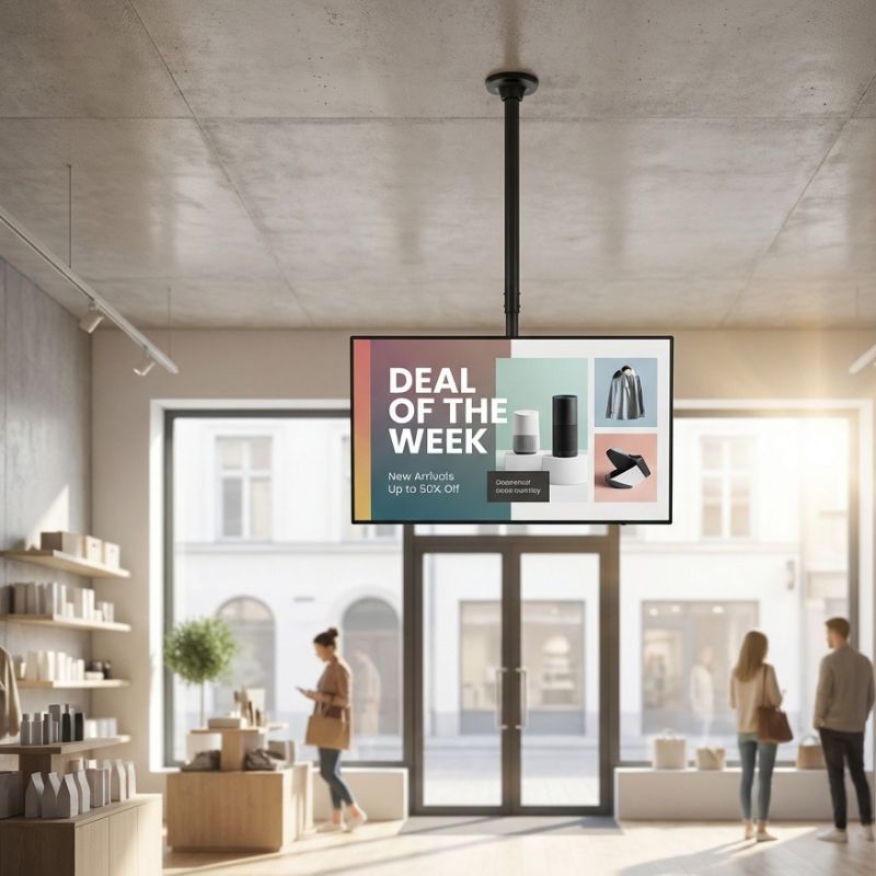 Pack iiyama ProLite LH4360UHS-B2AG 43" Display + Deckenhalterung Neomounts FPMA-C340BLACK