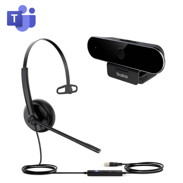 Yealink Basiskit: UVC20 Webcam + UH34 Mono Headset