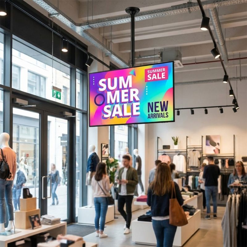 Pack iiyama ProLite LH5560UHS-B2AG 55" Display + Deckenhalterung Neomounts FPMA-C340BLACK