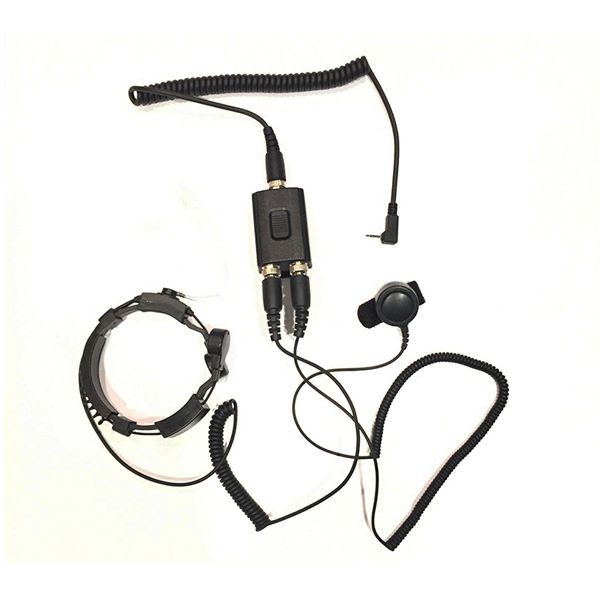 Funkgeräte Headset mit Kehlkopfmikrofon  