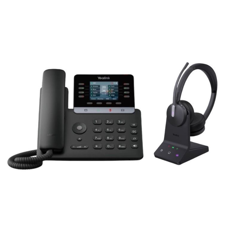 Yealink T73W IP-Telefon & WH64 Duo DECT-Headset